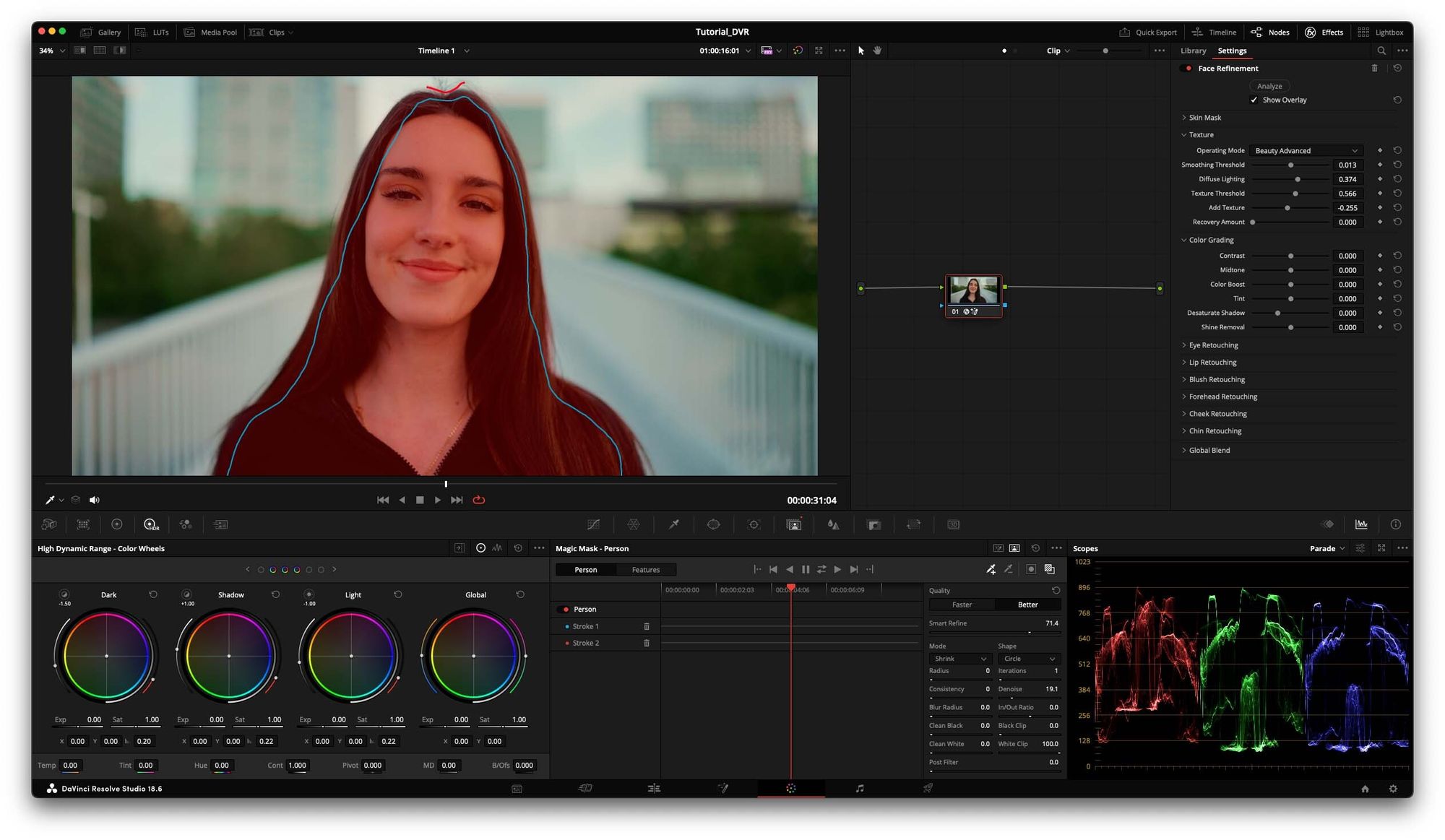 Magic Mask in DaVinci Resolve